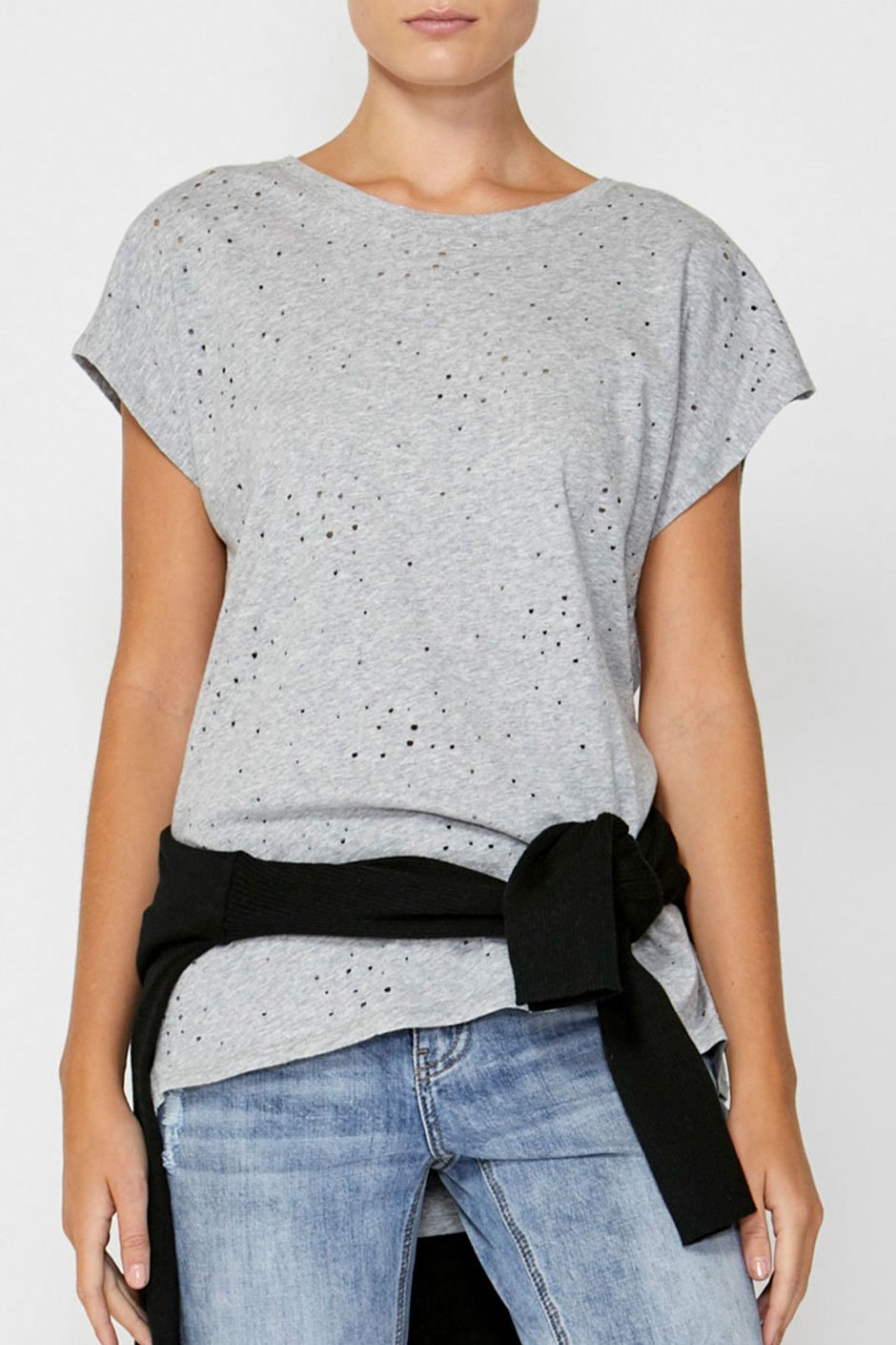 [TEST] Brooke Distressed Hole Tee