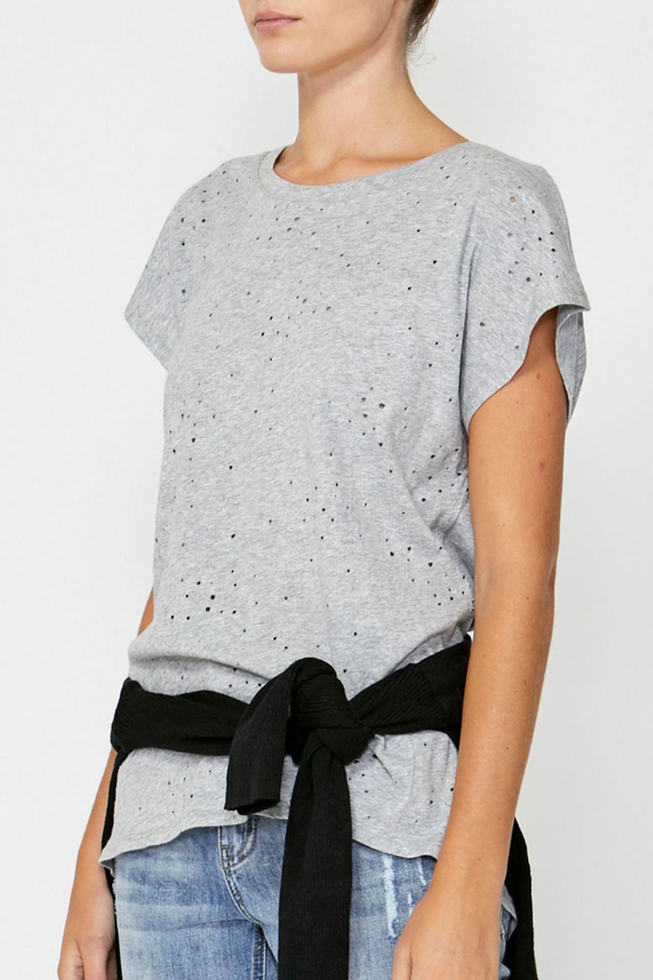 [TEST] Brooke Distressed Hole Tee