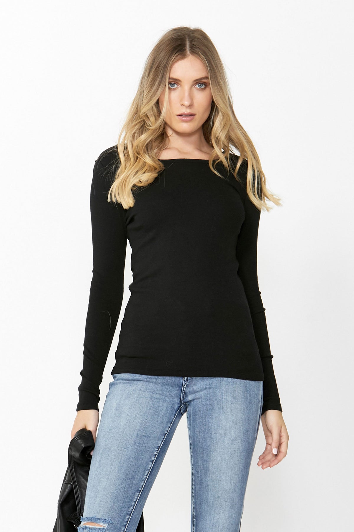 [TEST] Fitted Crew Long Sleeve Top
