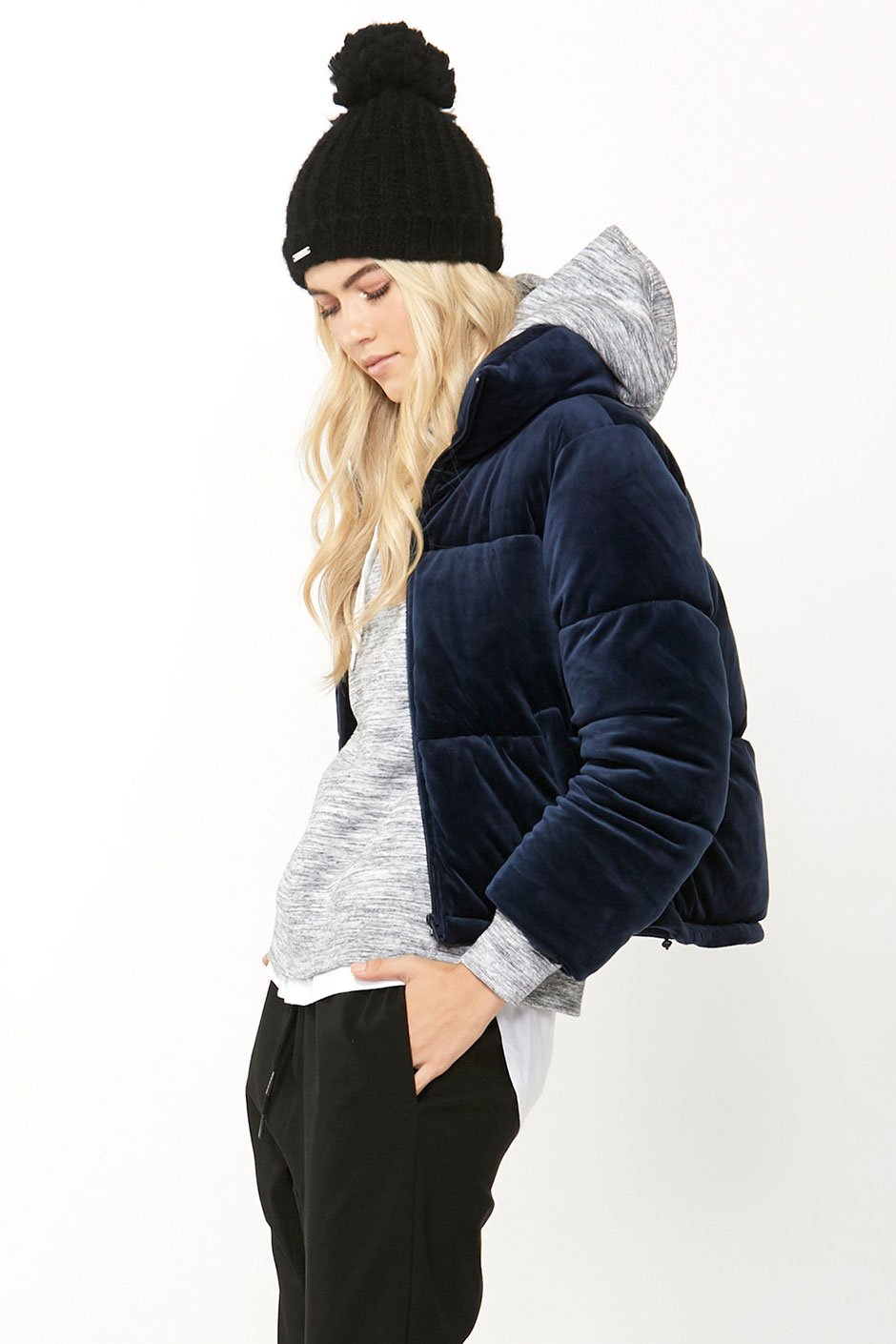 [TEST] Luxe Velour Puffer Jacket