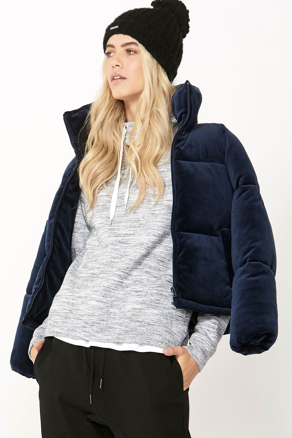 [TEST] Luxe Velour Puffer Jacket