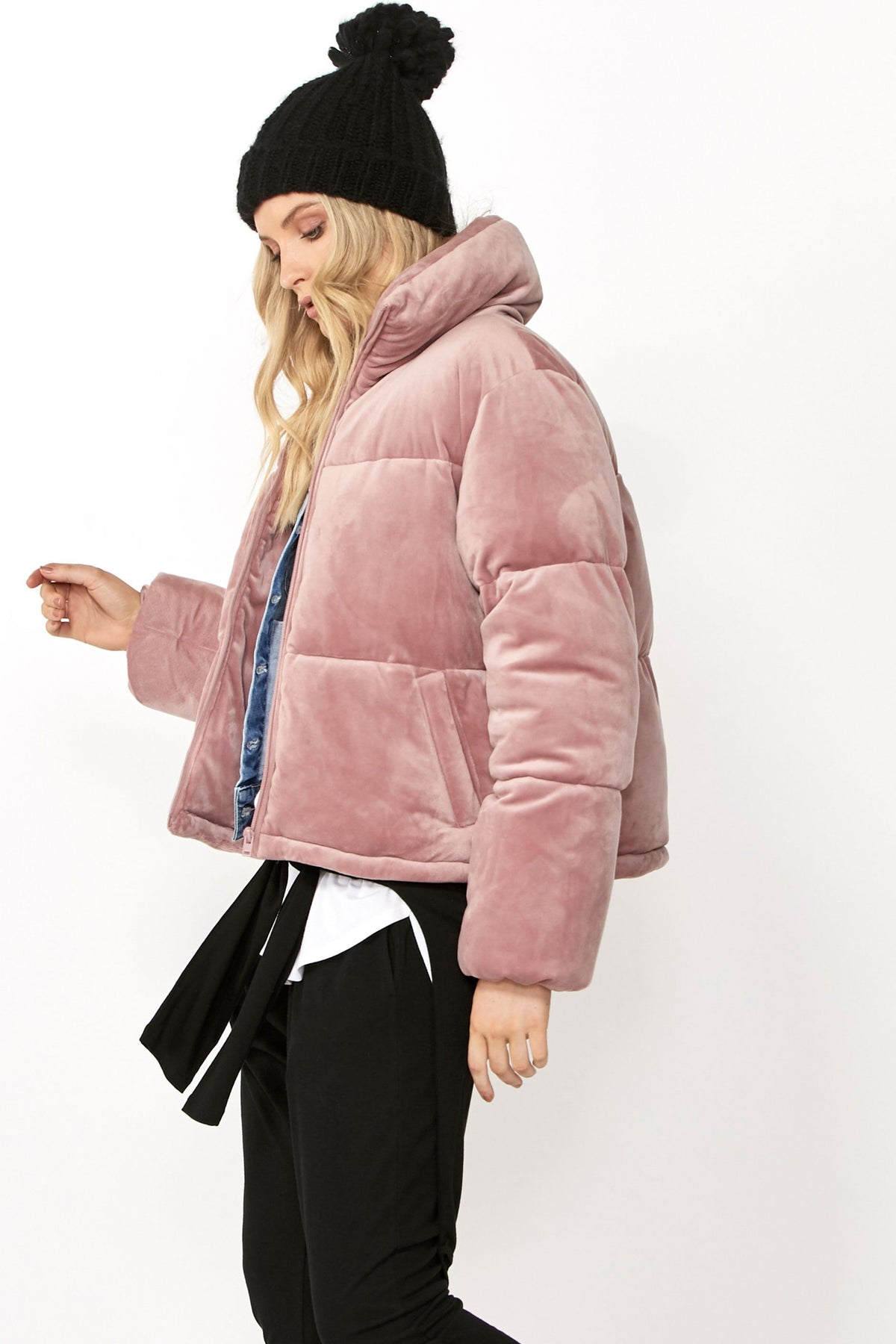 [TEST] Luxe Velour Puffer Jacket