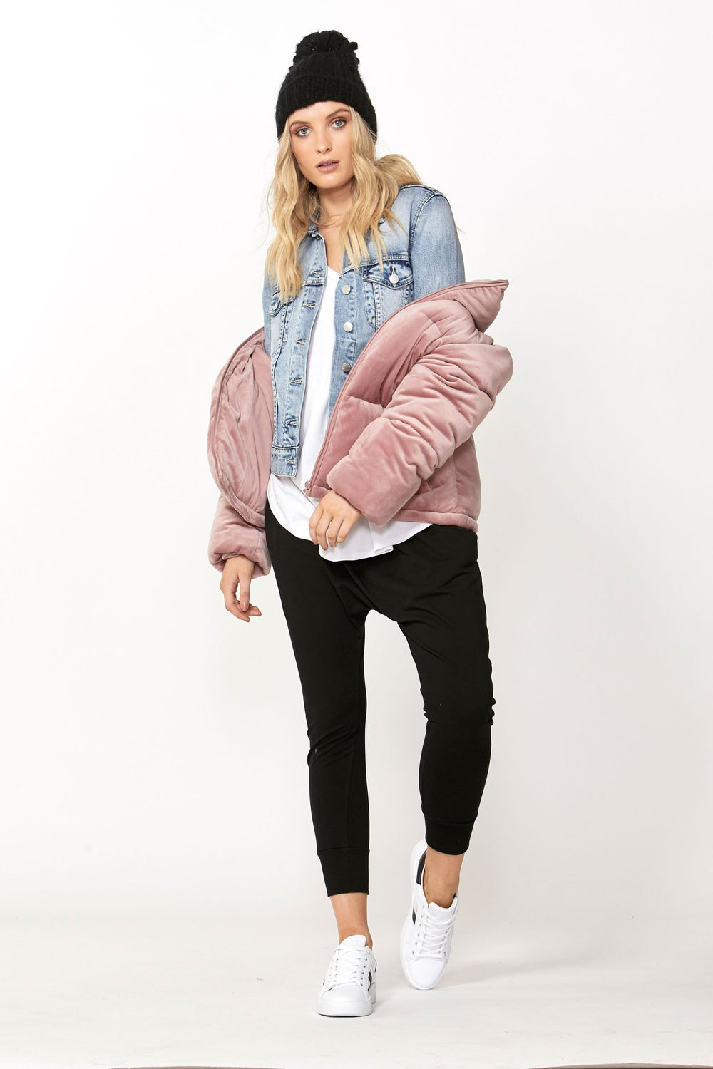 [TEST] Luxe Velour Puffer Jacket