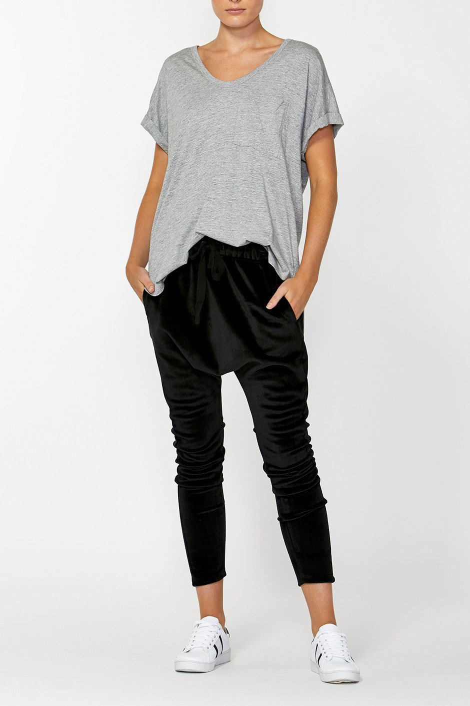 [TEST] Luxe Velour Drop Crotch Pant