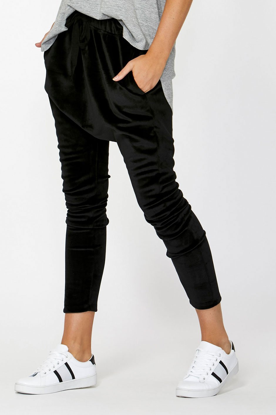 [TEST] Luxe Velour Drop Crotch Pant