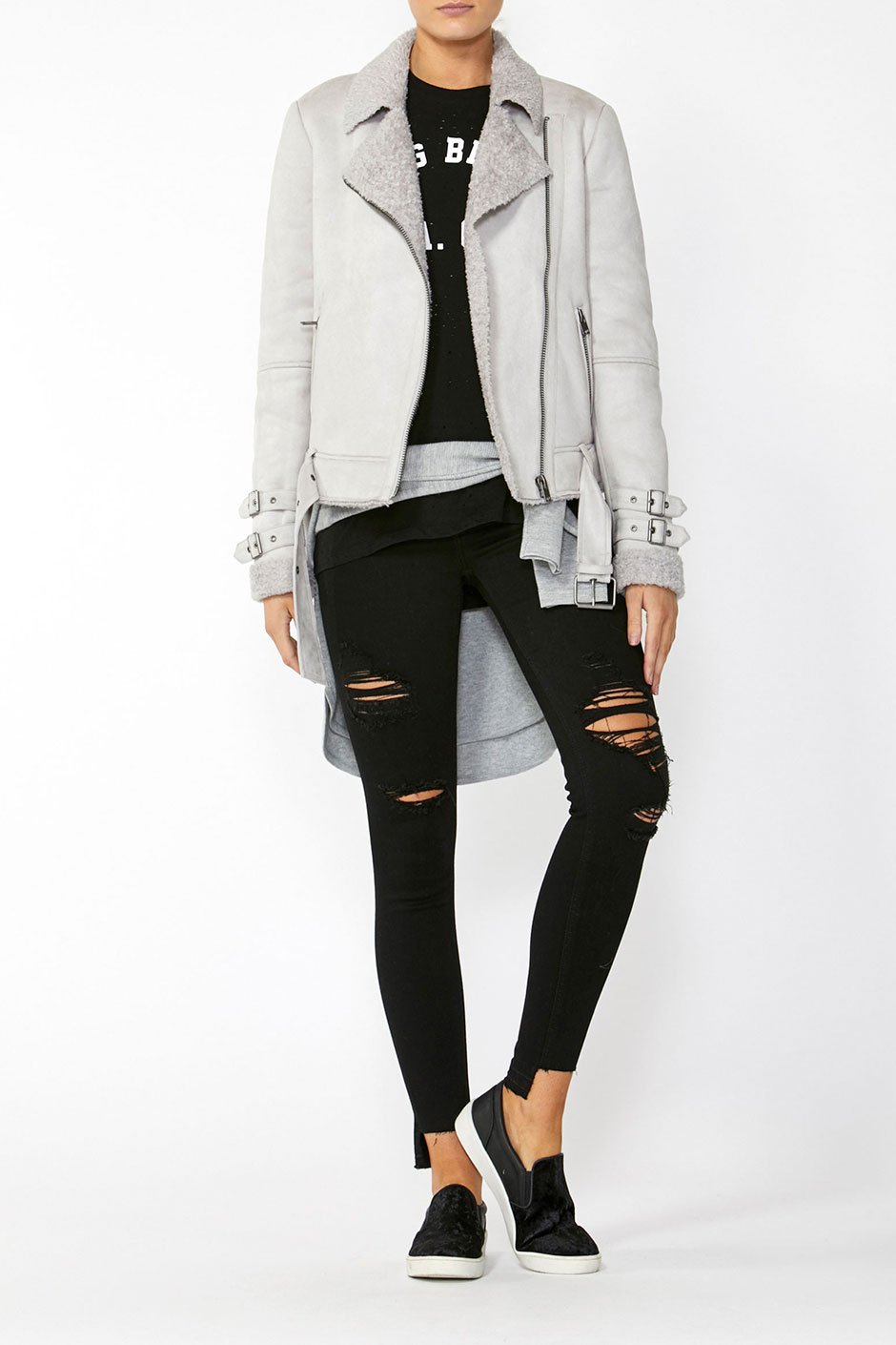 [TEST] Sara Faux Shearling Jacket