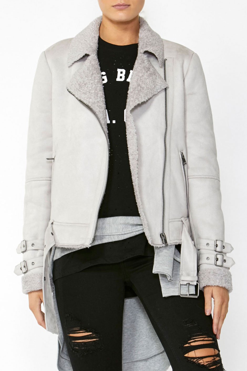 [TEST] Sara Faux Shearling Jacket