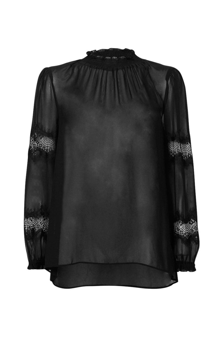 [TEST] Mina Lace High Neck Blouse