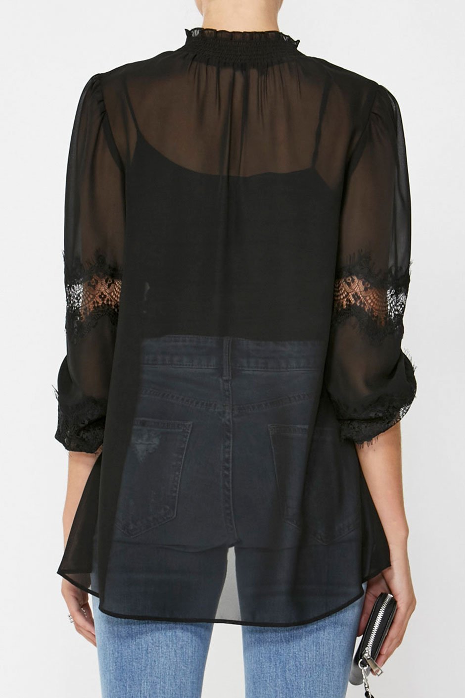 [TEST] Mina Lace High Neck Blouse