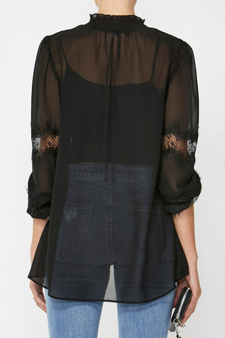 [TEST] Mina Lace High Neck Blouse