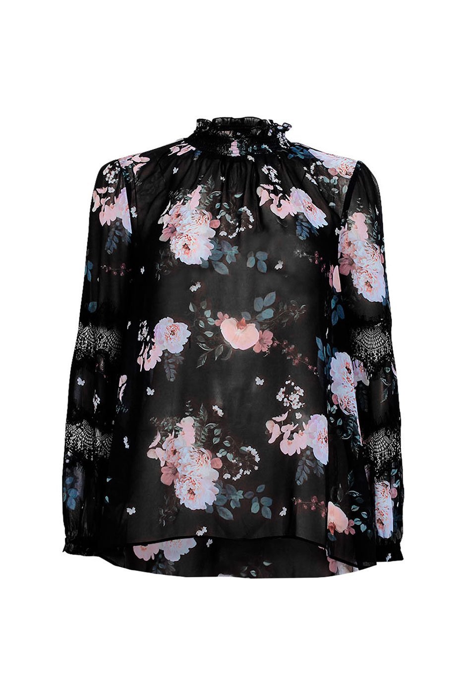 [TEST] Mina Lace High Neck Blouse