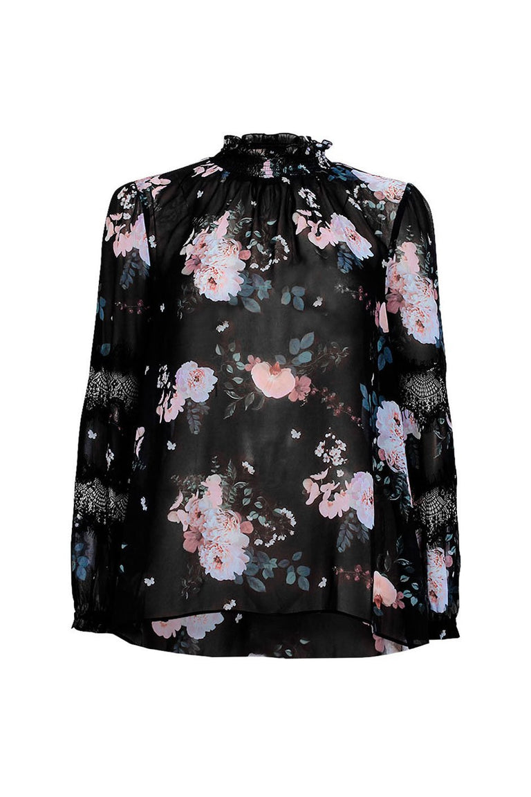 [TEST] Mina Lace High Neck Blouse