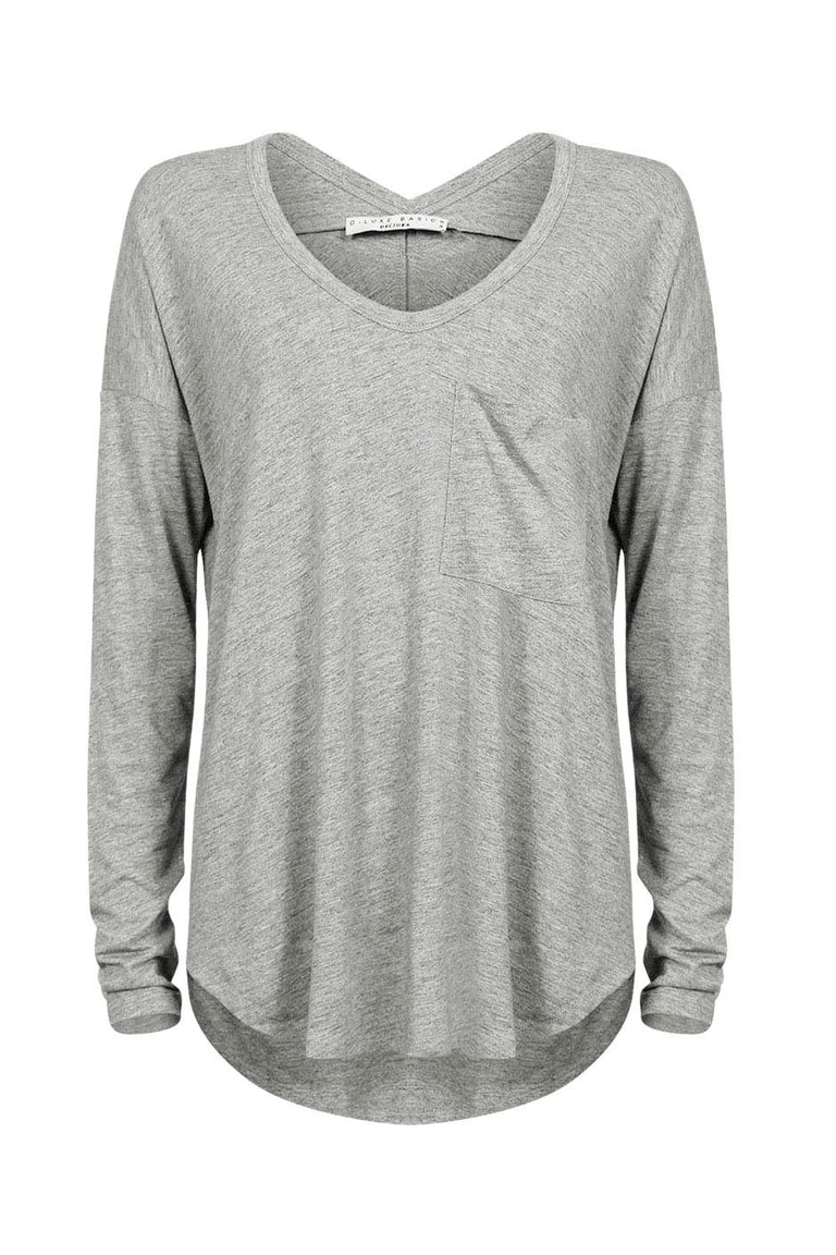 [TEST] Luxe Long Sleeve Boyfriend Tee