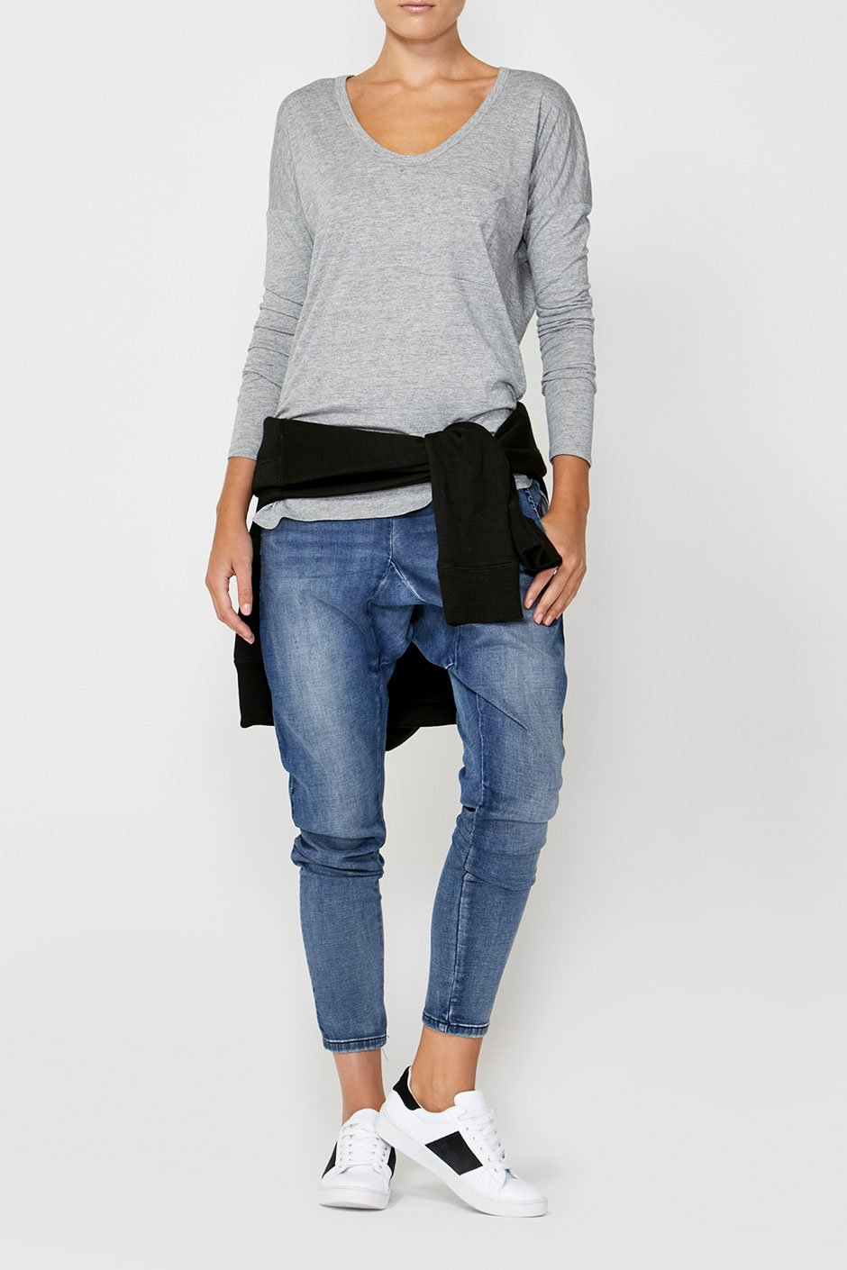 [TEST] Luxe Long Sleeve Boyfriend Tee