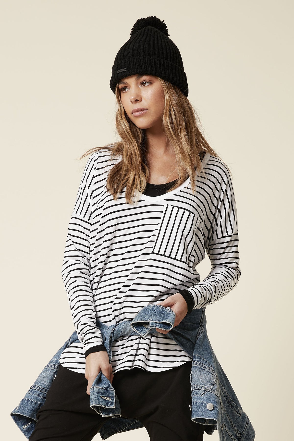 [TEST] Luxe Long Sleeve Boyfriend Tee