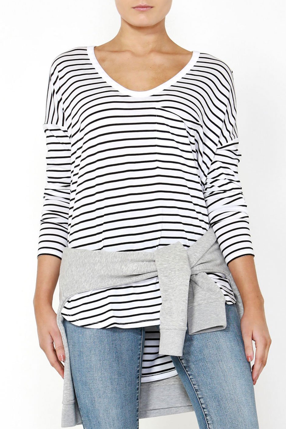 [TEST] Luxe Long Sleeve Boyfriend Tee