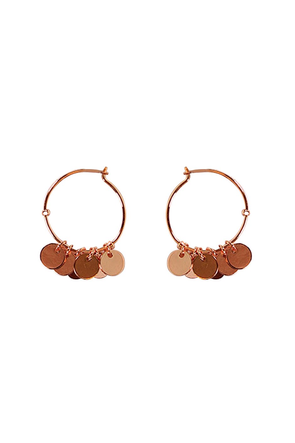 [TEST] Disc Hoop Earrings