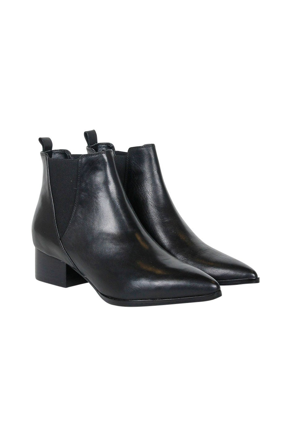 [TEST] Leather Mid Heel Boot