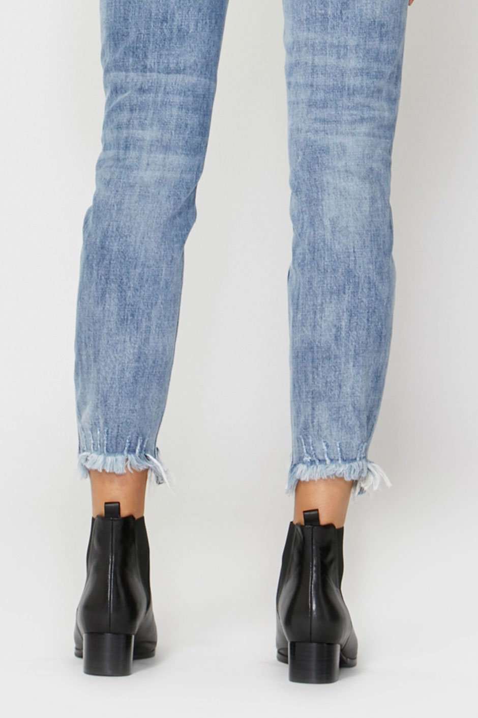 [TEST] Leather Mid Heel Boot