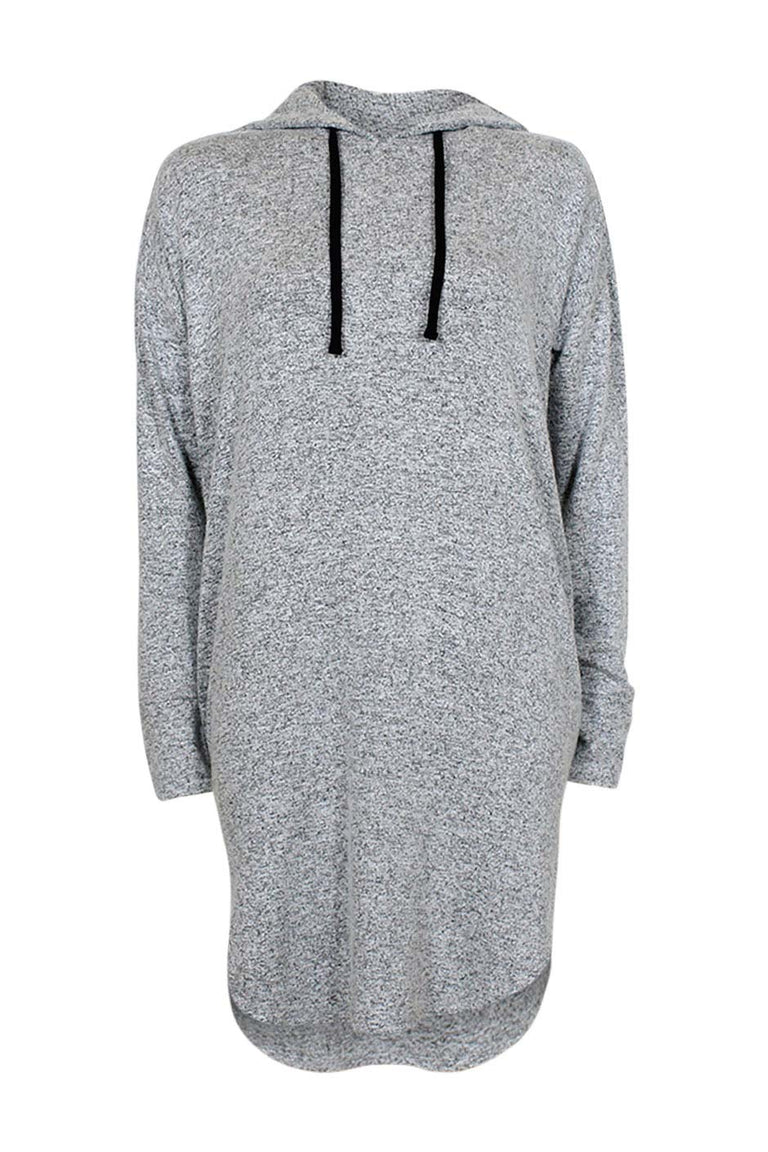 [TEST] Luxe Hooded Jersey Dress