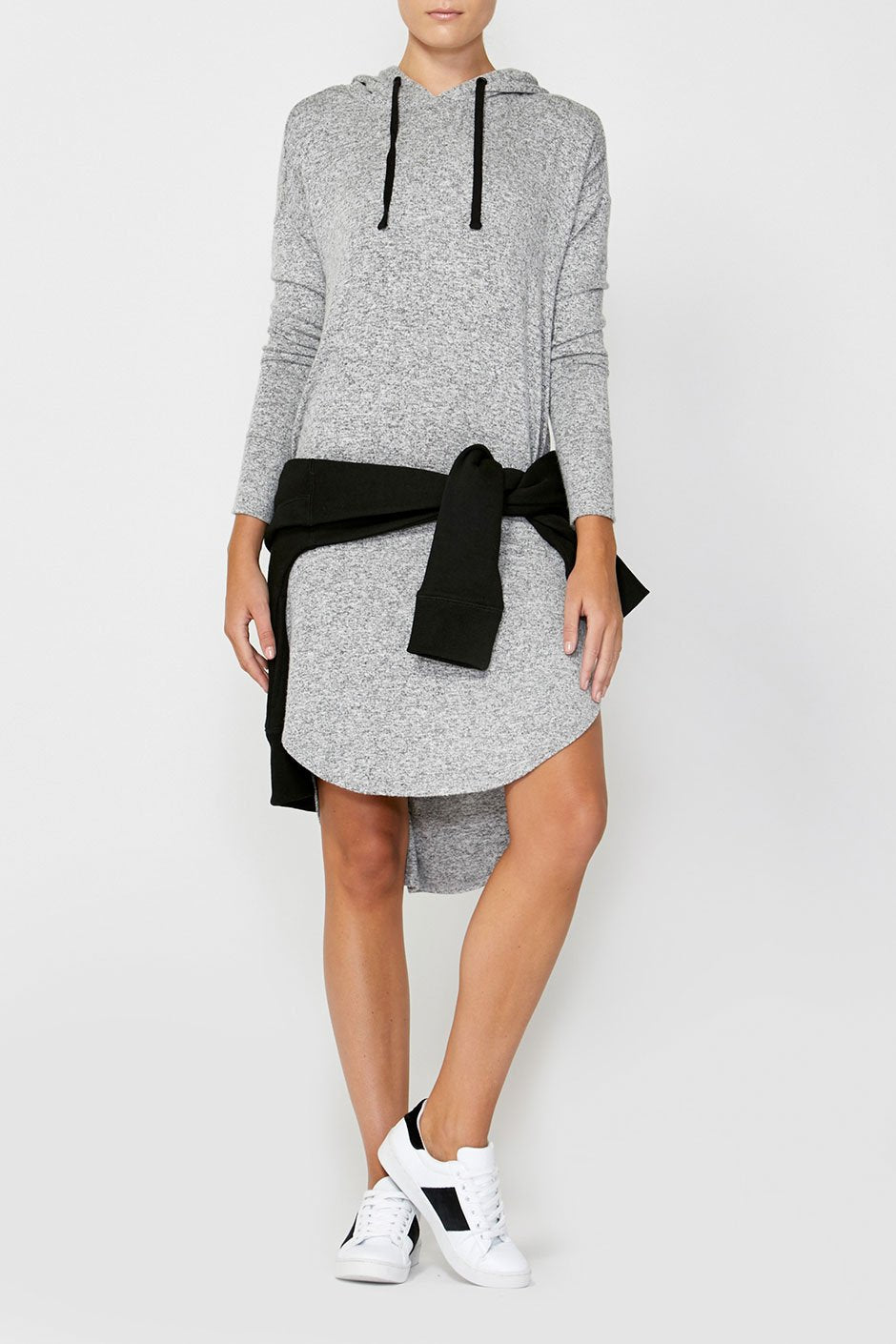 [TEST] Luxe Hooded Jersey Dress