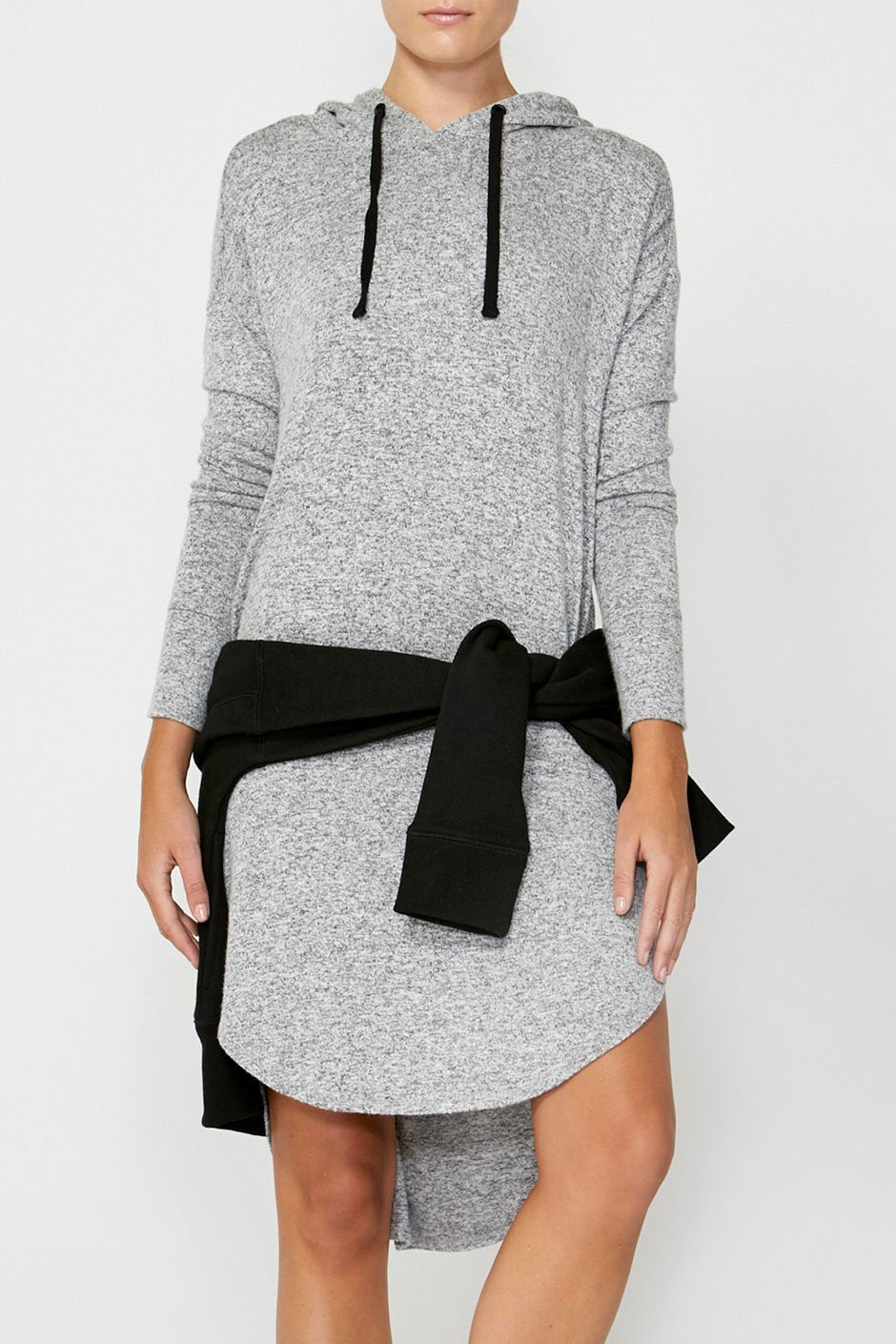 [TEST] Luxe Hooded Jersey Dress