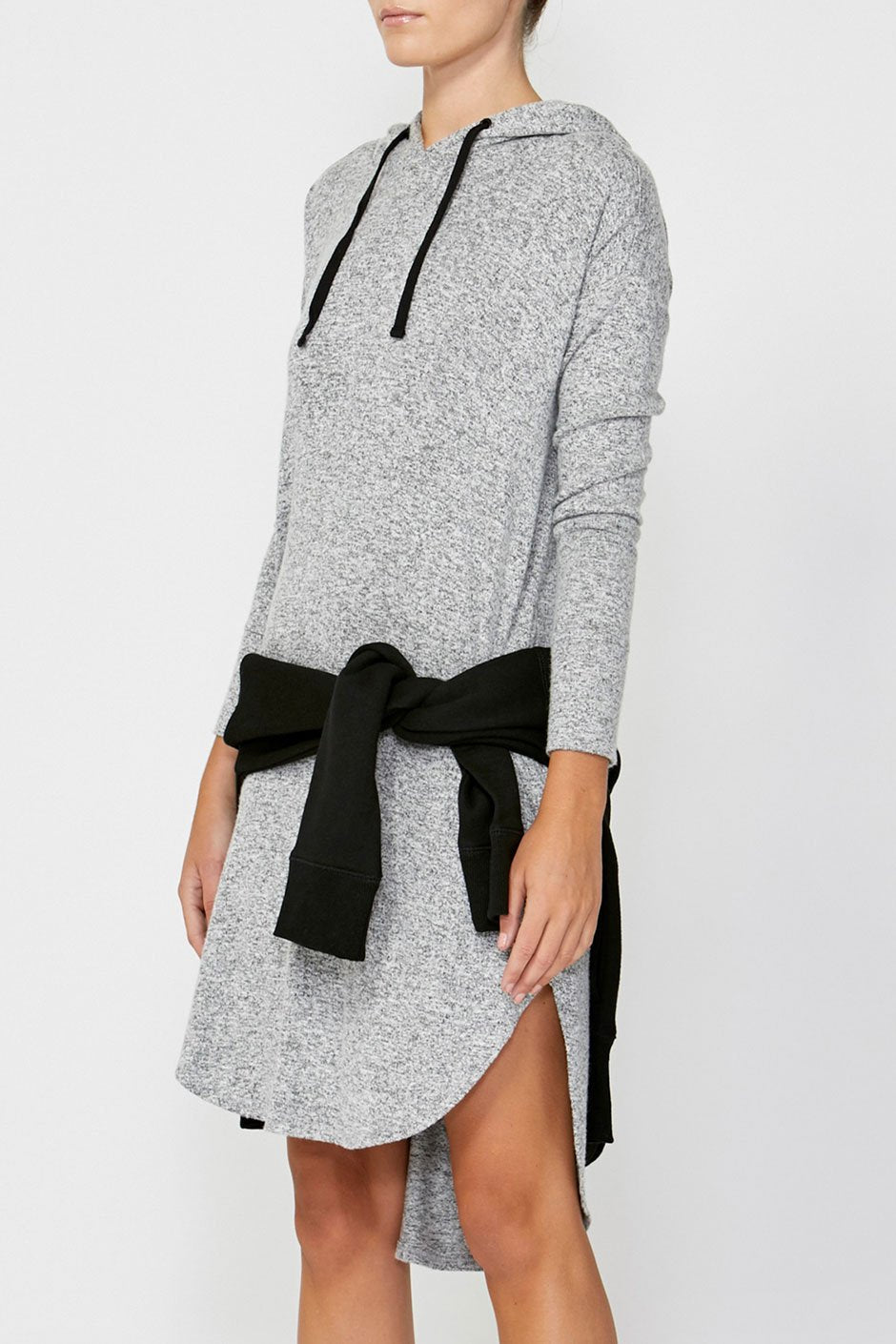 [TEST] Luxe Hooded Jersey Dress