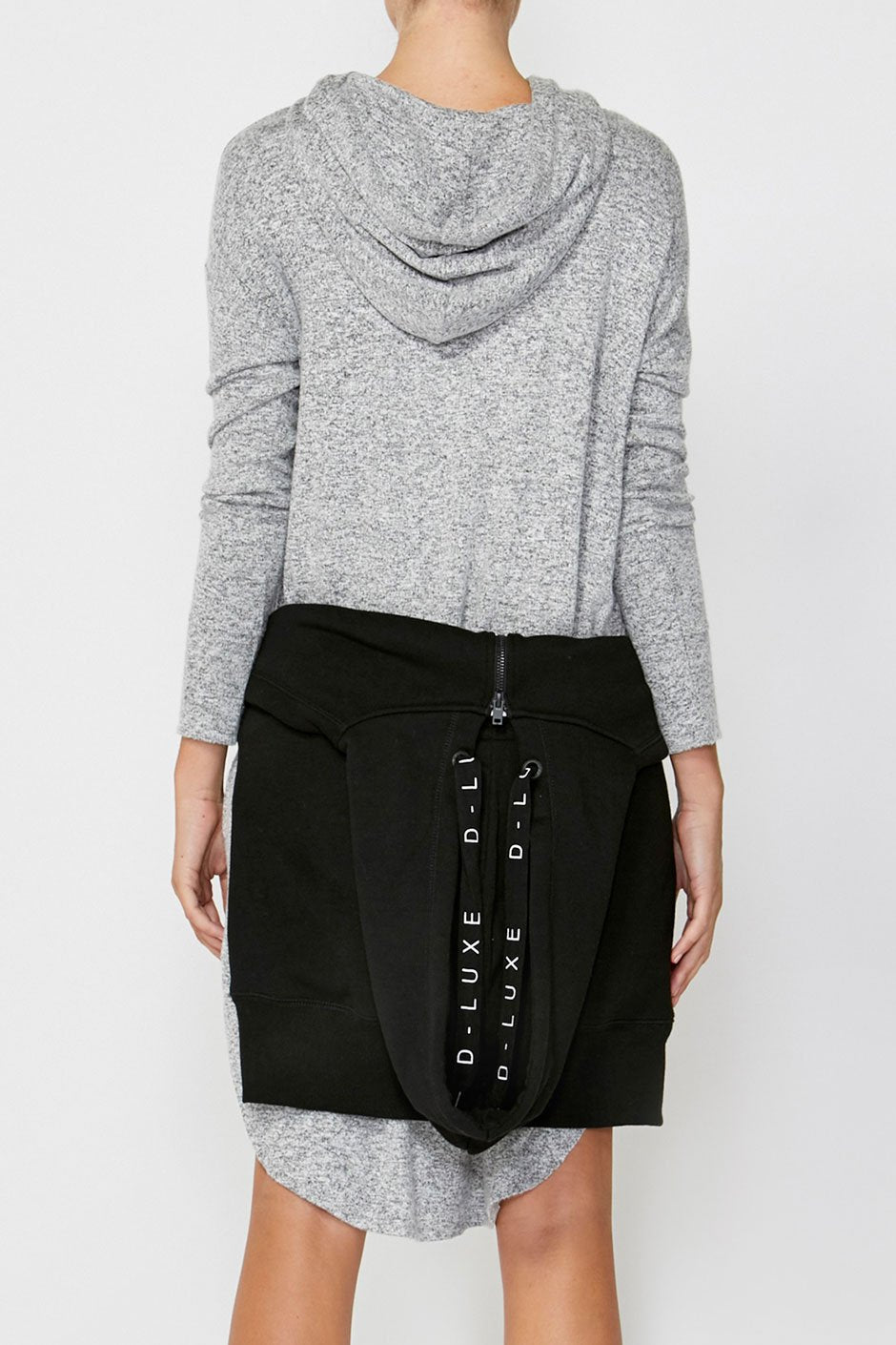 [TEST] Luxe Hooded Jersey Dress
