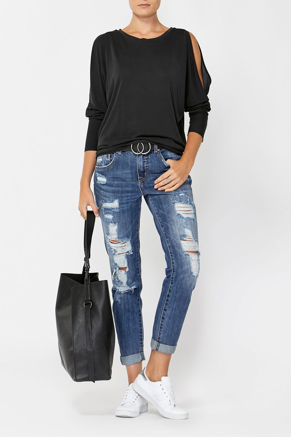 [TEST] Bianca Cut Shoulder Top