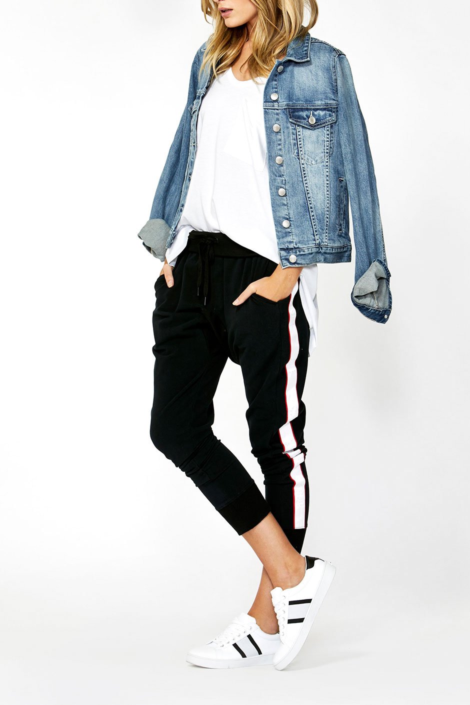 [TEST] Luxe Stripe Detail Track Pant