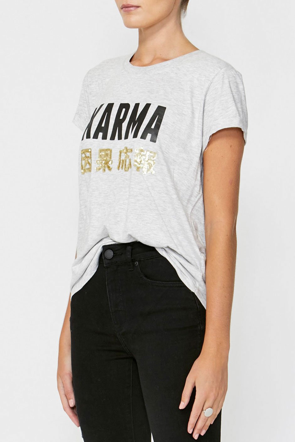 [TEST] Karma Sequin Text Tee