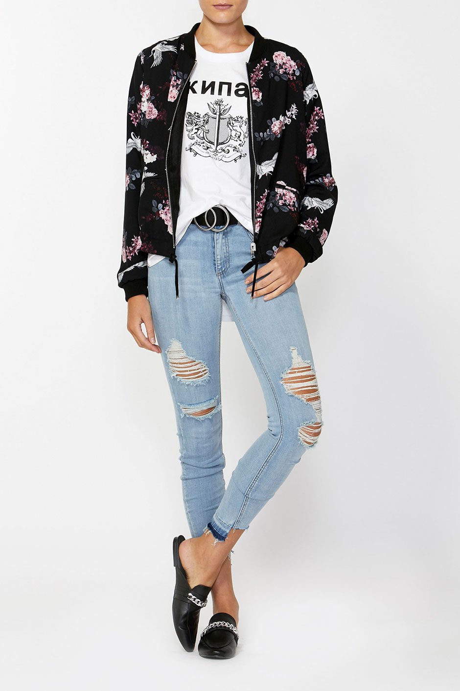 [TEST] Kathryn Printed Bomber