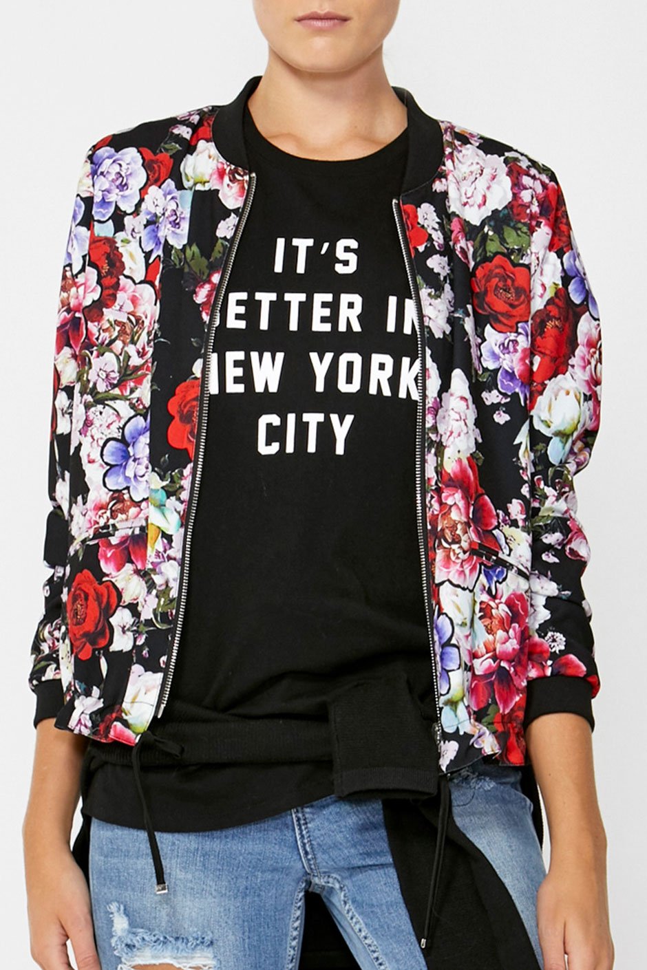 [TEST] Kathryn Printed Bomber
