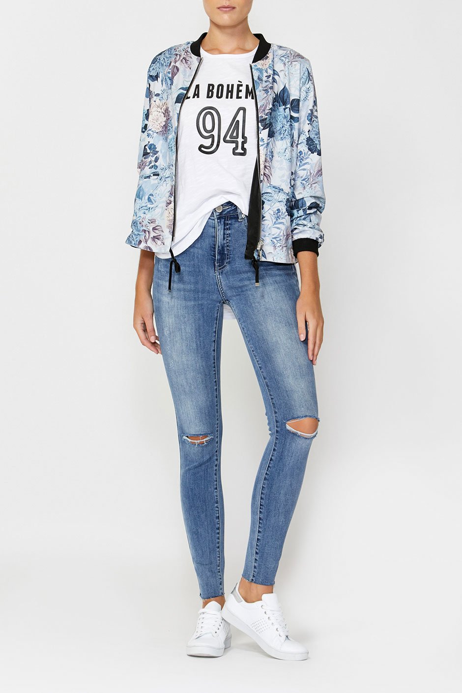 [TEST] Kathryn Printed Bomber