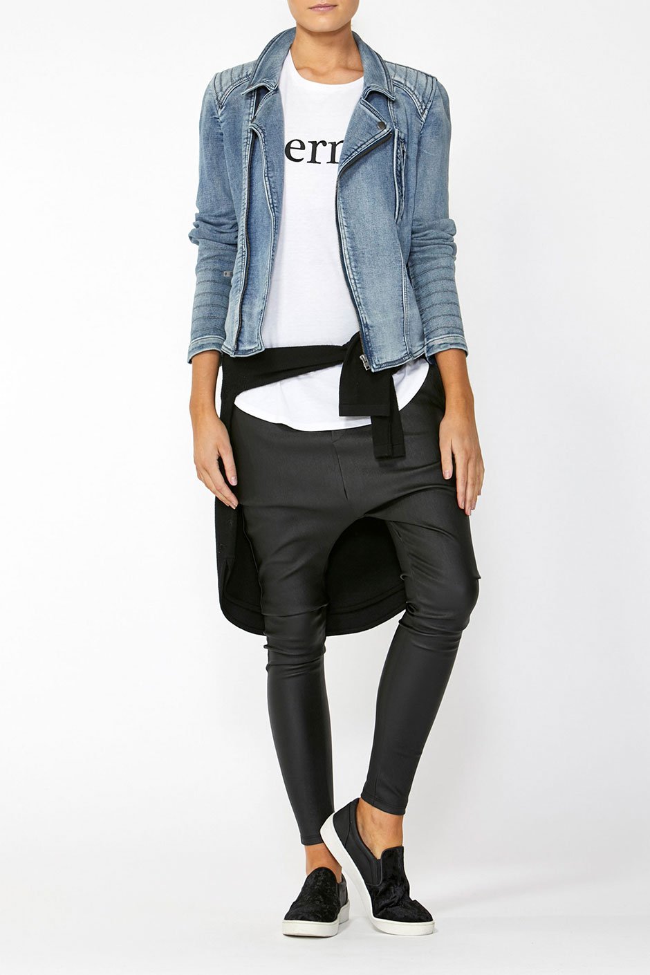 [TEST] Lina Biker Denim Jacket