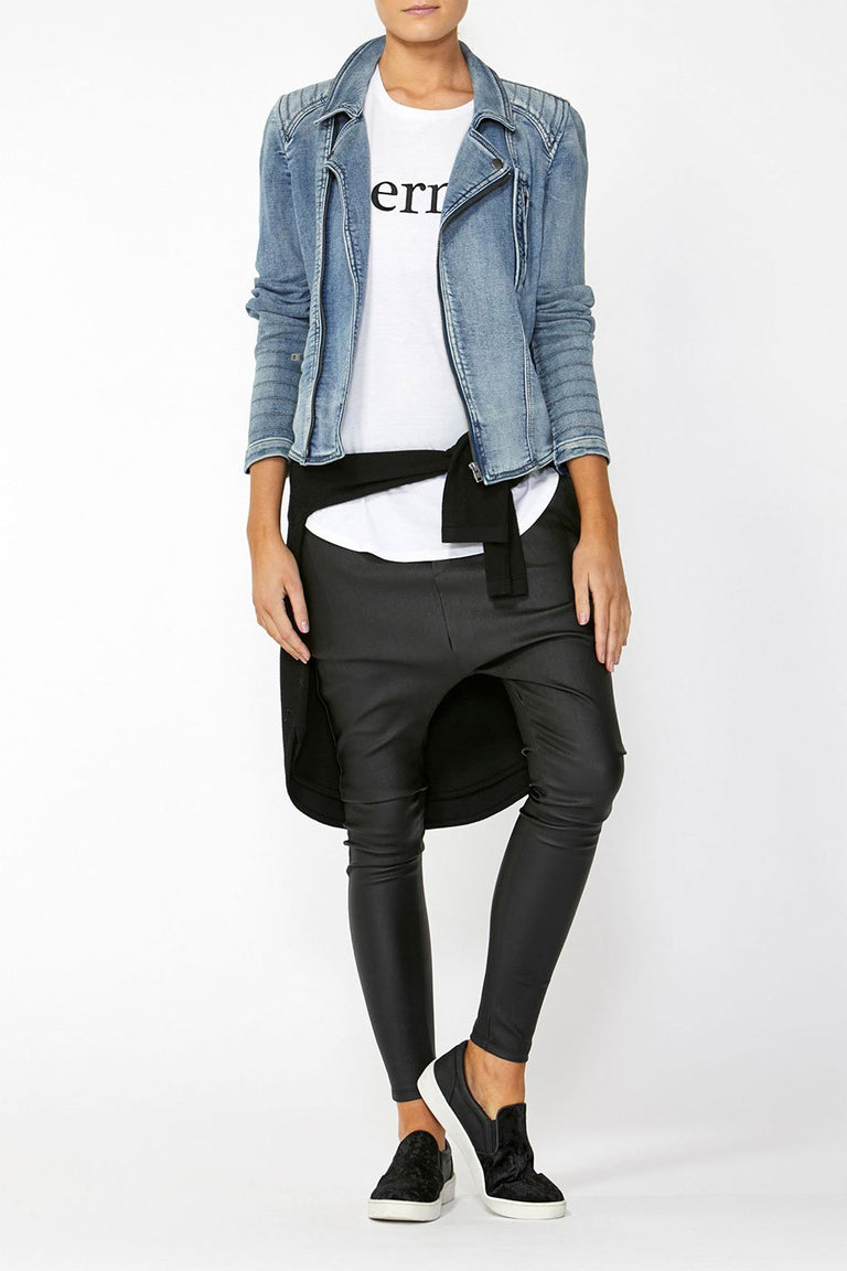 [TEST] Lina Biker Denim Jacket