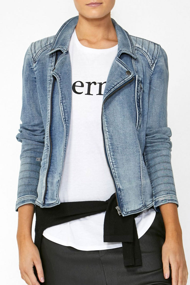 [TEST] Lina Biker Denim Jacket