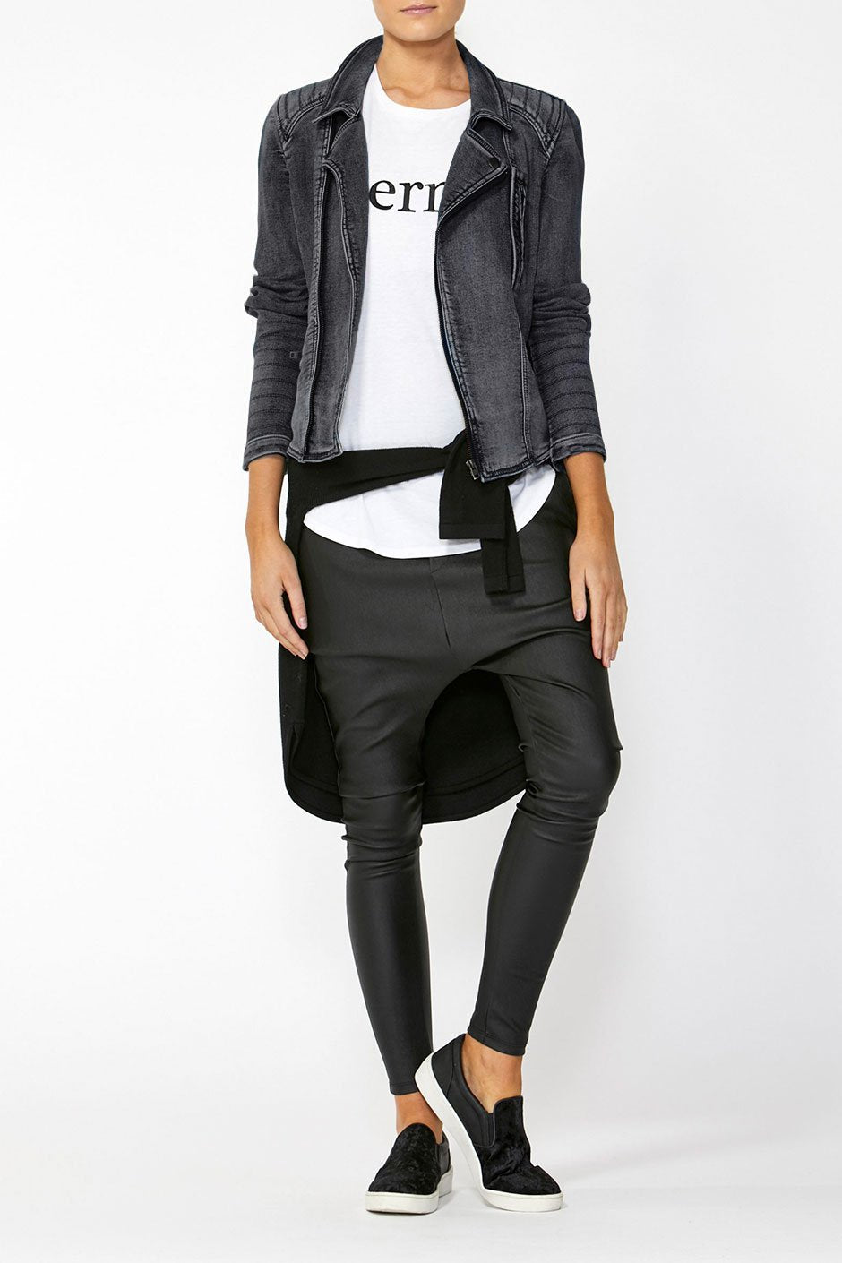 [TEST] Lina Biker Denim Jacket