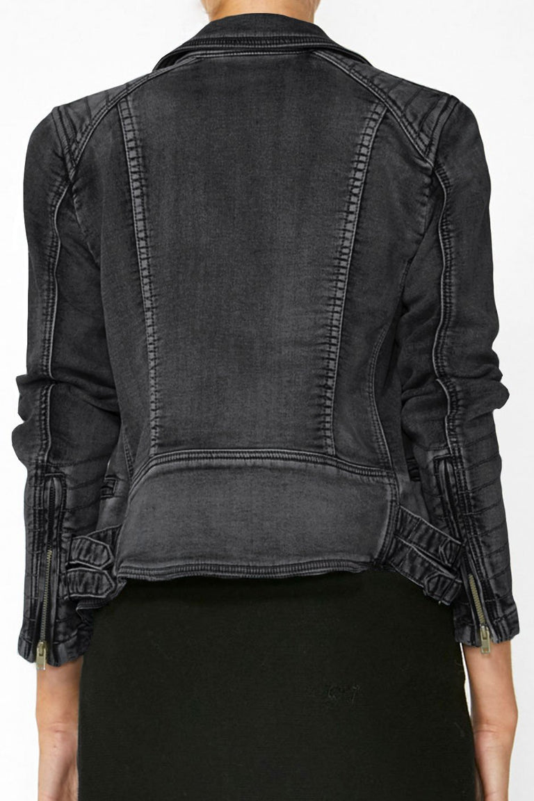 [TEST] Lina Biker Denim Jacket