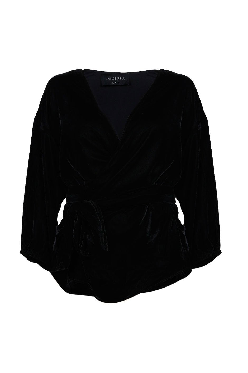 [TEST] Loretta Velvet Wrap Top