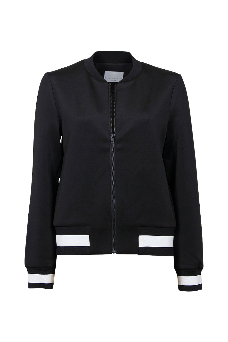 [TEST] Luxe Stripe Rib Bomber Jacket