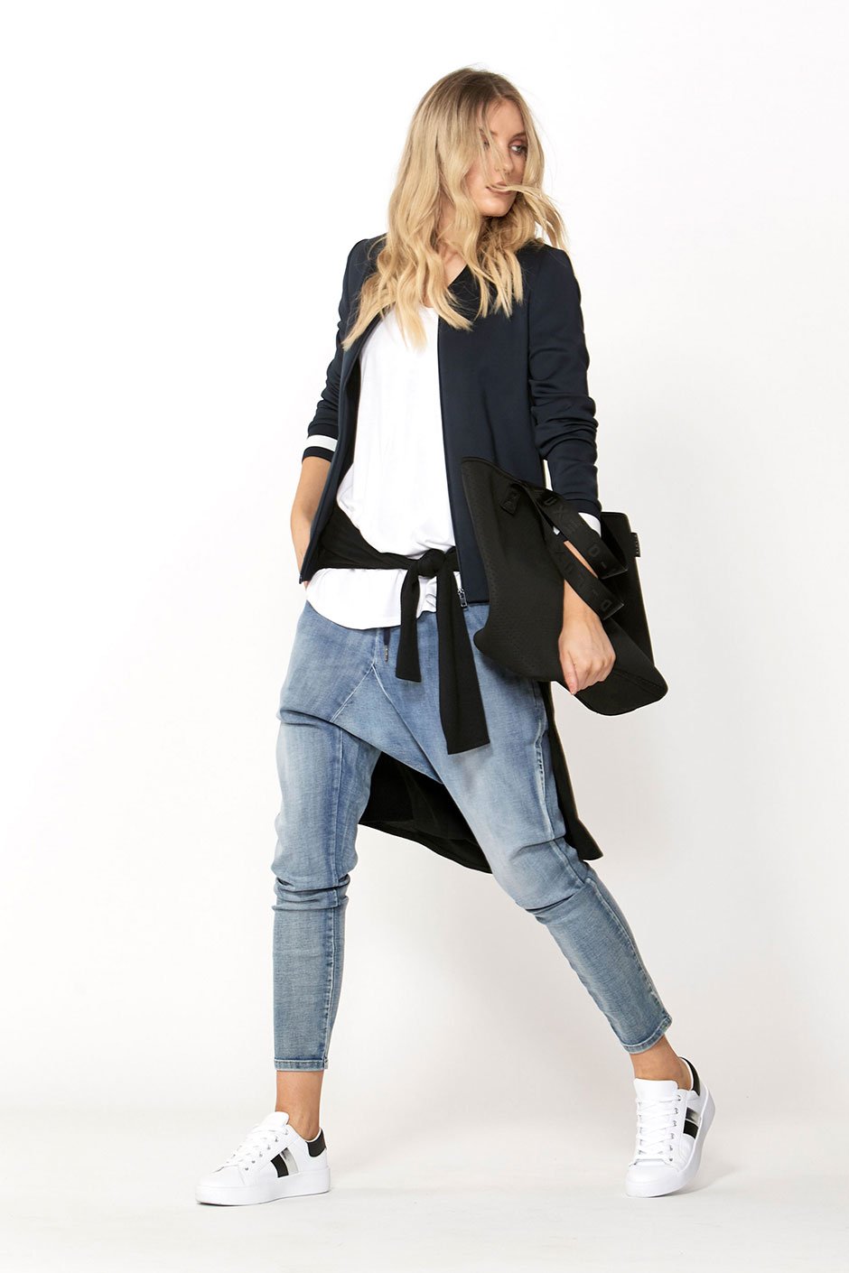 [TEST] Luxe Stripe Rib Bomber Jacket