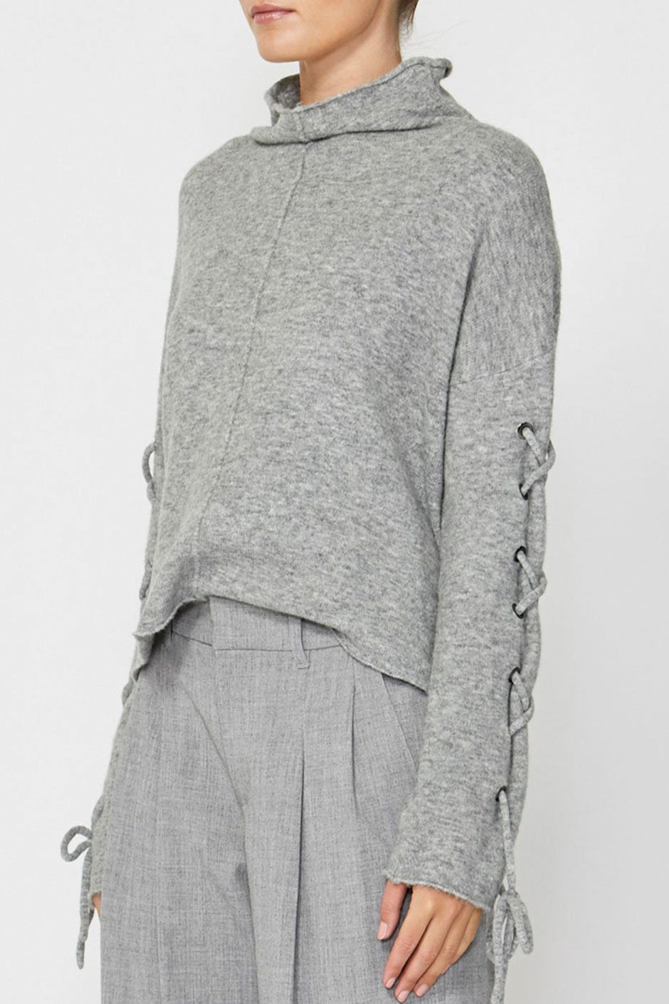 [TEST] Alyissa Lace Up Sleeve Knit