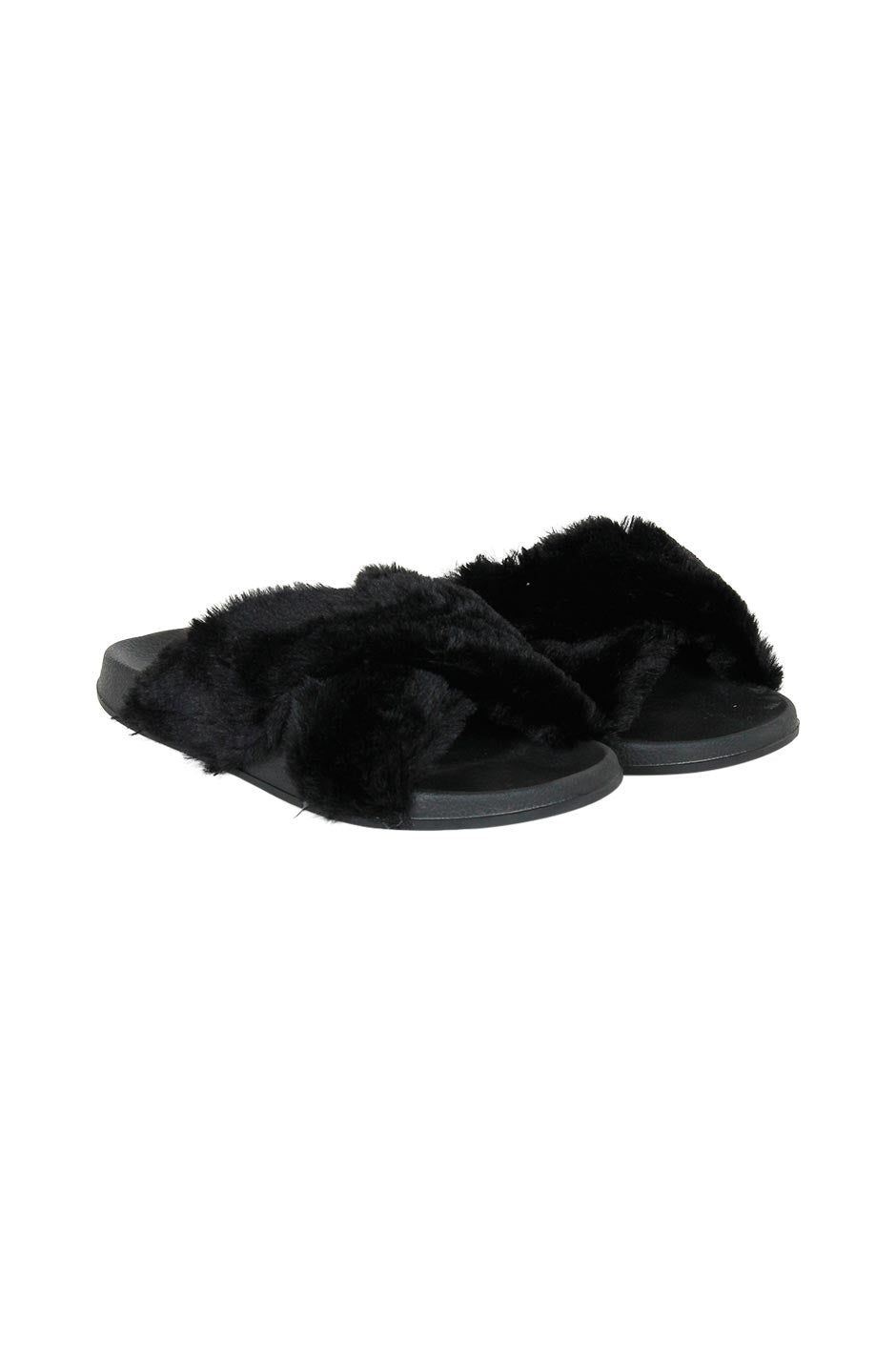 [TEST] Faux Fur Crossover Slide