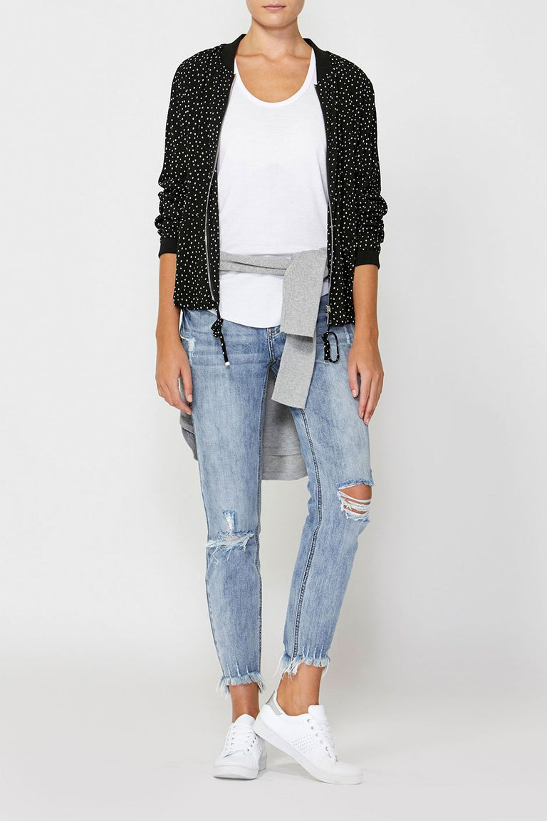 [TEST] Michaela Printed Bomber