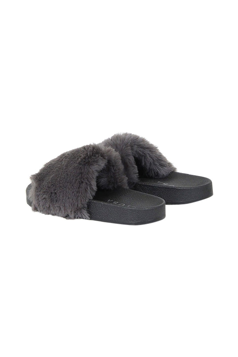 [TEST] Fluffy Faux Fur Slide