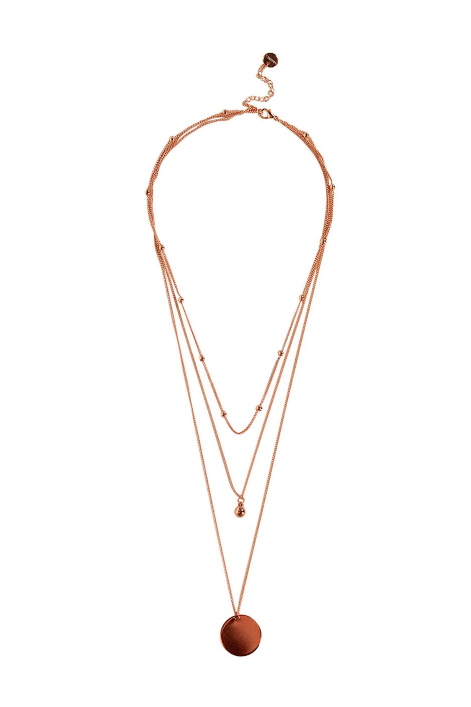 [TEST] Disk Ball Layered Necklace