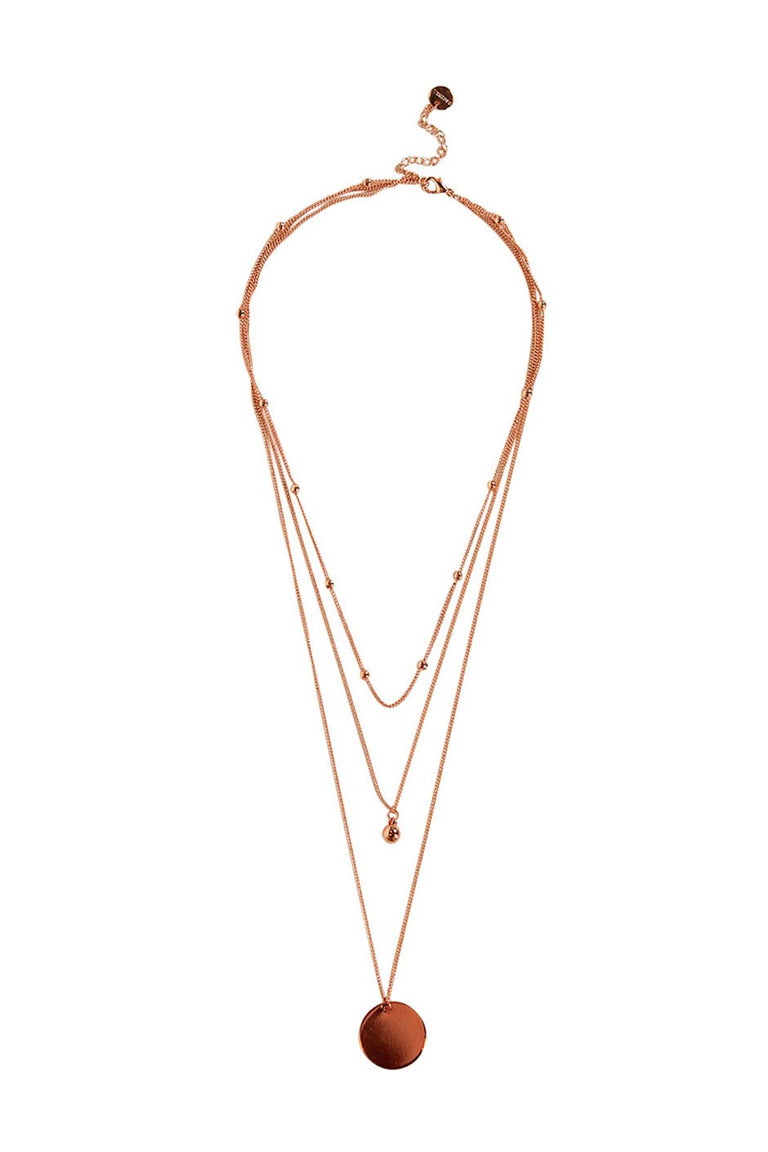 [TEST] Disk Ball Layered Necklace
