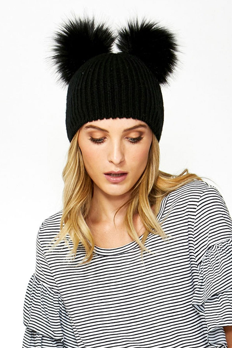[TEST] Double Pom Pom Beanie