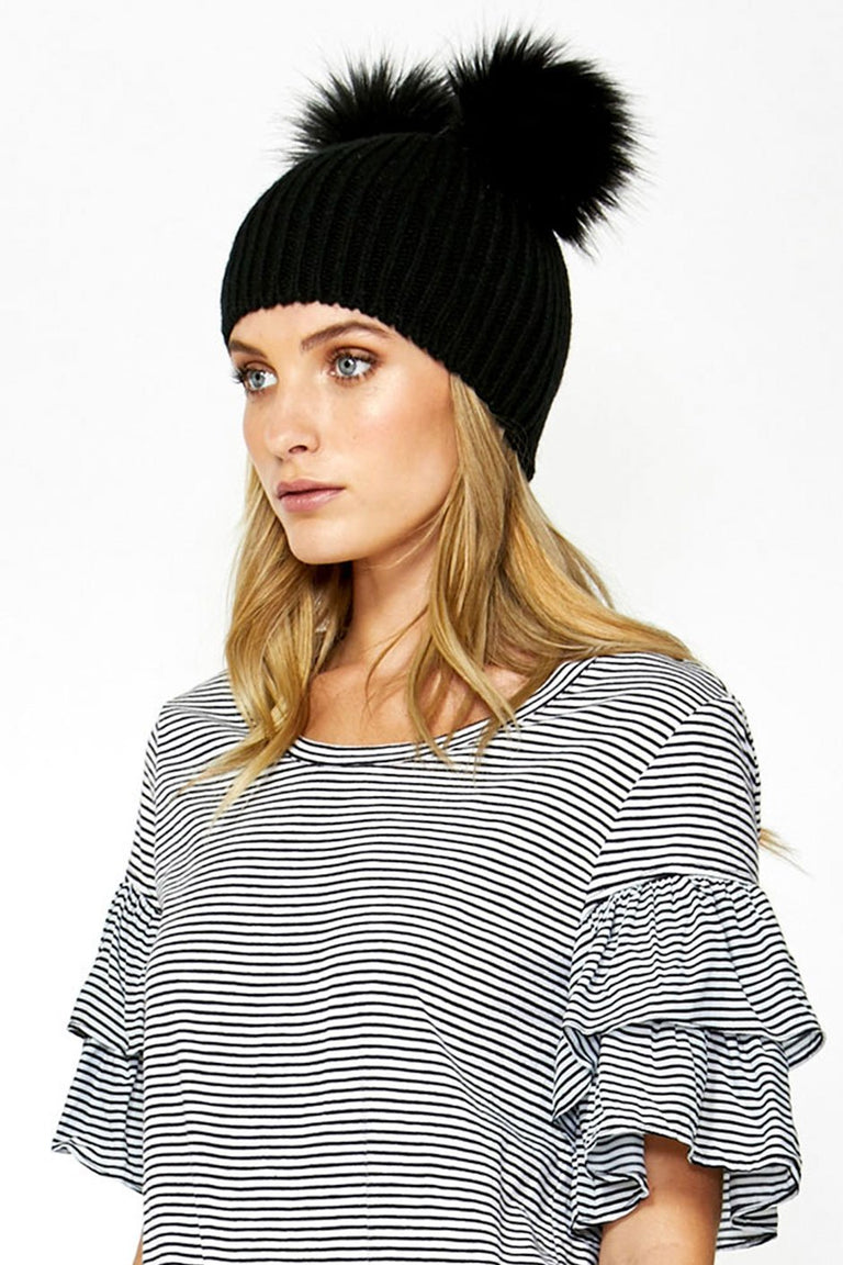 [TEST] Double Pom Pom Beanie